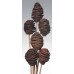 SPIRAL CONES Natural 16"-